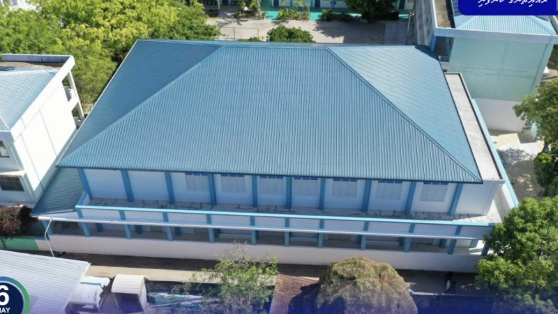 Ha. Ihavandhoo School Multi-purpose Hall project almost complete
