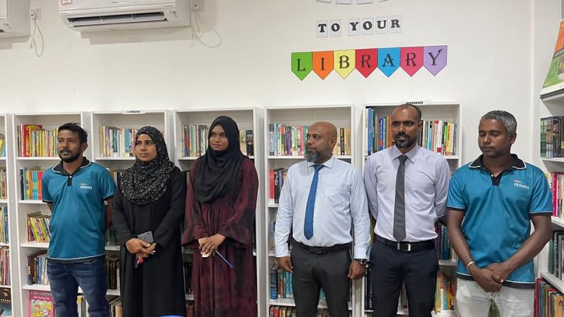 Sh. Maaungodhoo School library renovated with financial assistance from Council