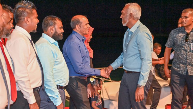President reaffirmed advancing the development of Ha. Dhidhdhoo Airport