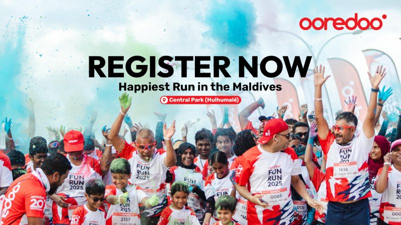 Registration Opens for Ooredoo Maldives’ “Fun Run” in Hulhumalé on December 19