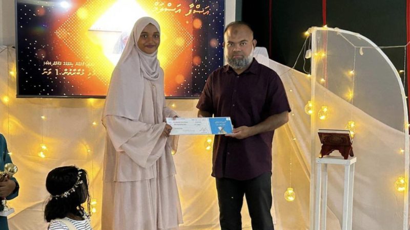 Ashfa Aslam won the KYS Ranthari Quran competition and Madhaha competition