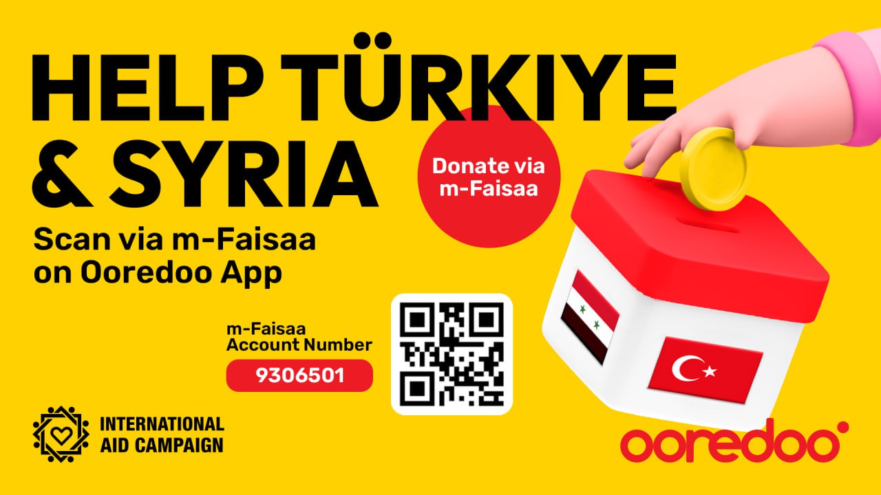 Opportunity open to provide assistance to those in distress in Türkiye and Syria via m-Faisaa