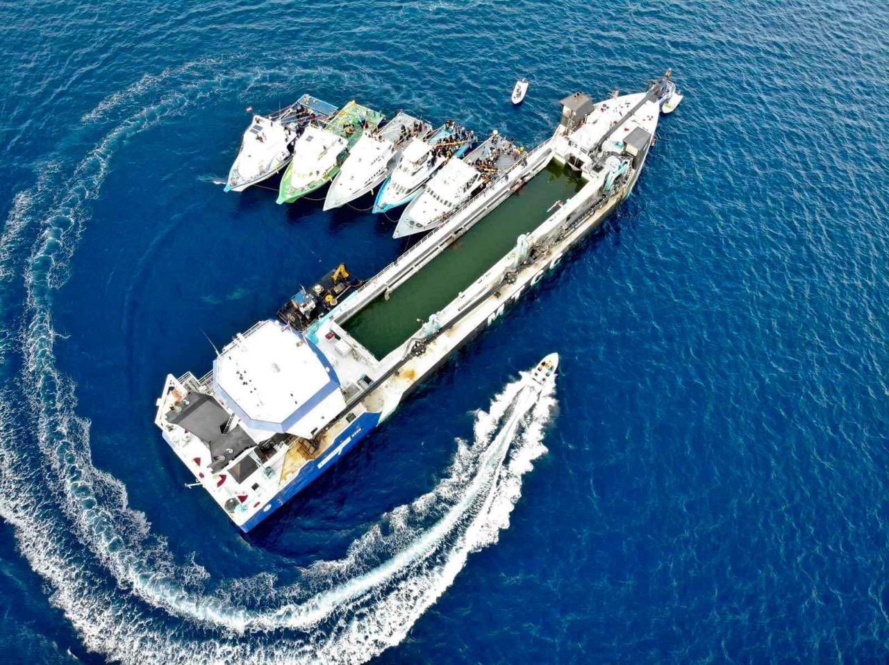 "Mahaa Jarraafu" sent to Dhuvaafaru for land reclamation