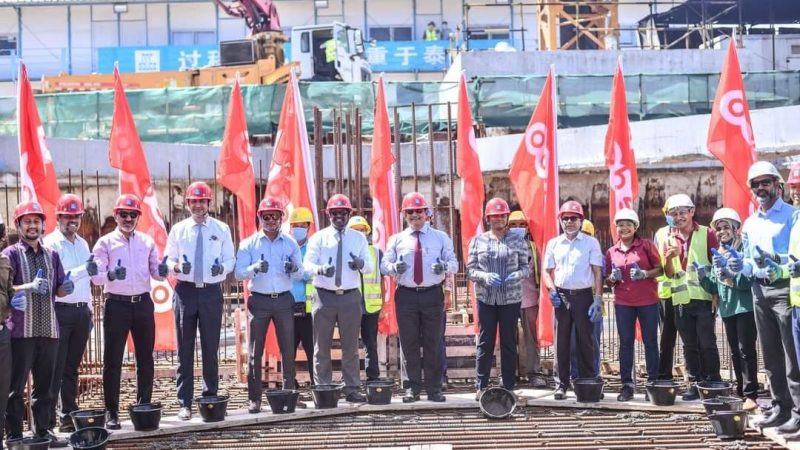 Ooredoo commences construction of their new tower in Hulhumale'