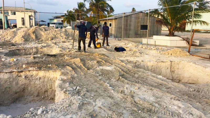 MTCC has commenced Foundation footing works of Hanimaadhoo Ferry Terminal
