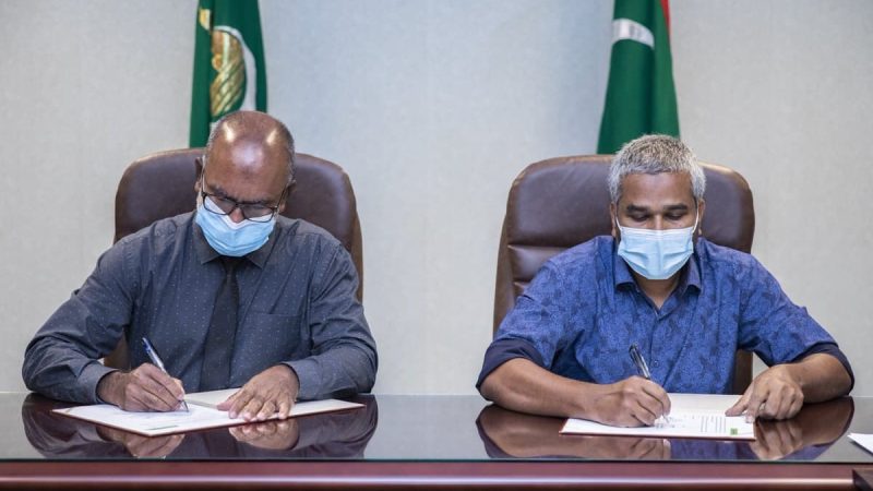 Agreement signed to build a mosque in HDh. Hanimaadhoo