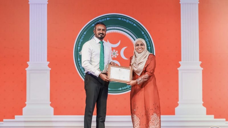 A special ceremony was held in Kulhudhuffushi, to mark Victory Day.