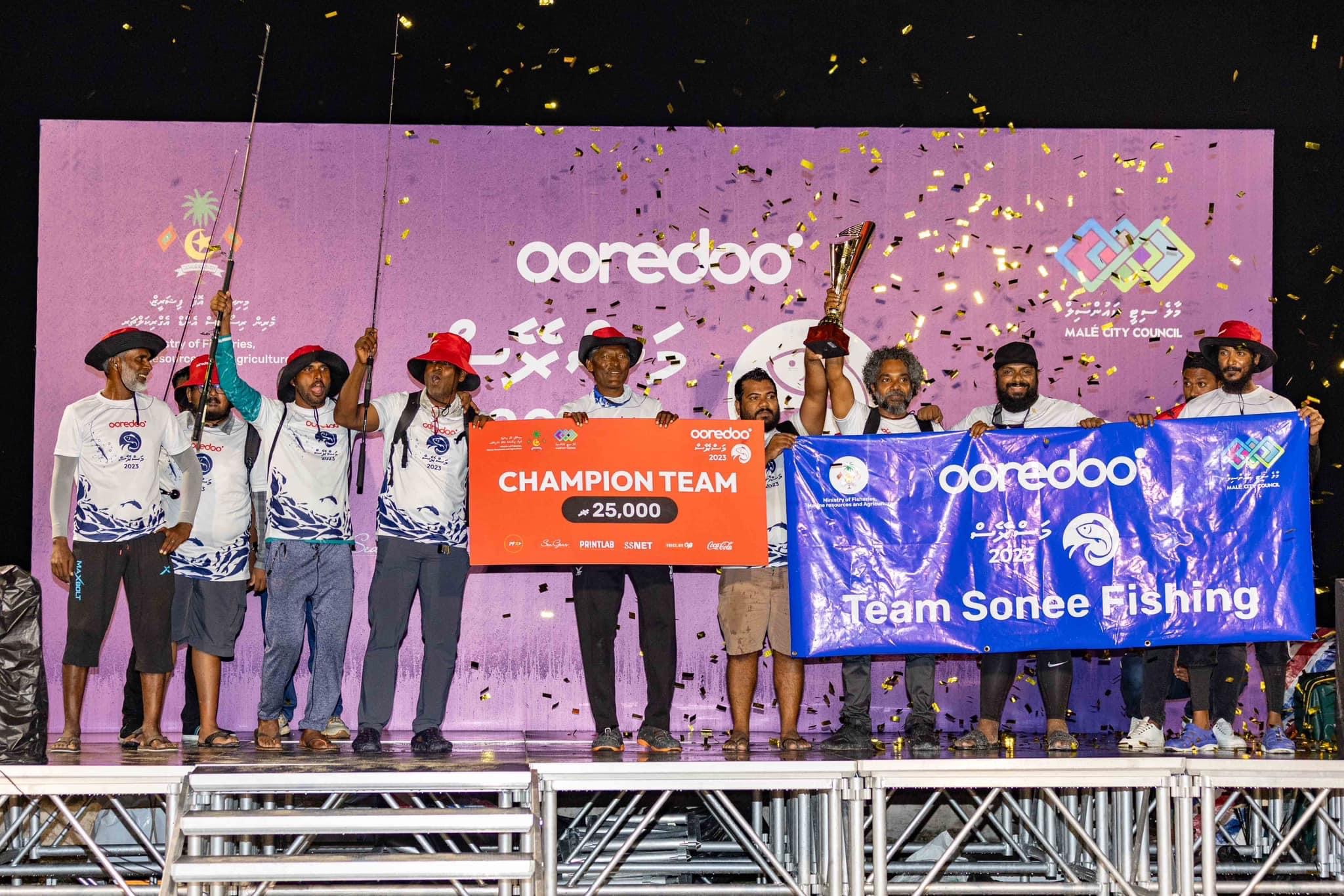 Team Sonee Fishing, Champions of Ooredoo Masrace 2023 – Male’  City