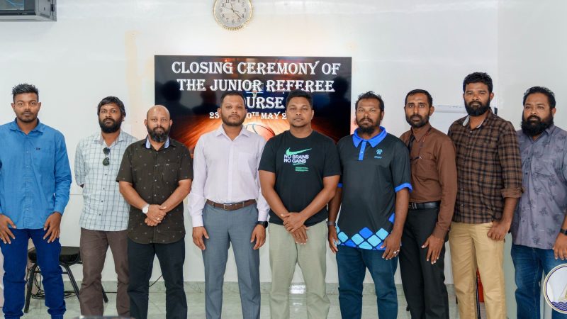 Basketball Junior Referee course conducted in Kulhudhuffushi City concluded