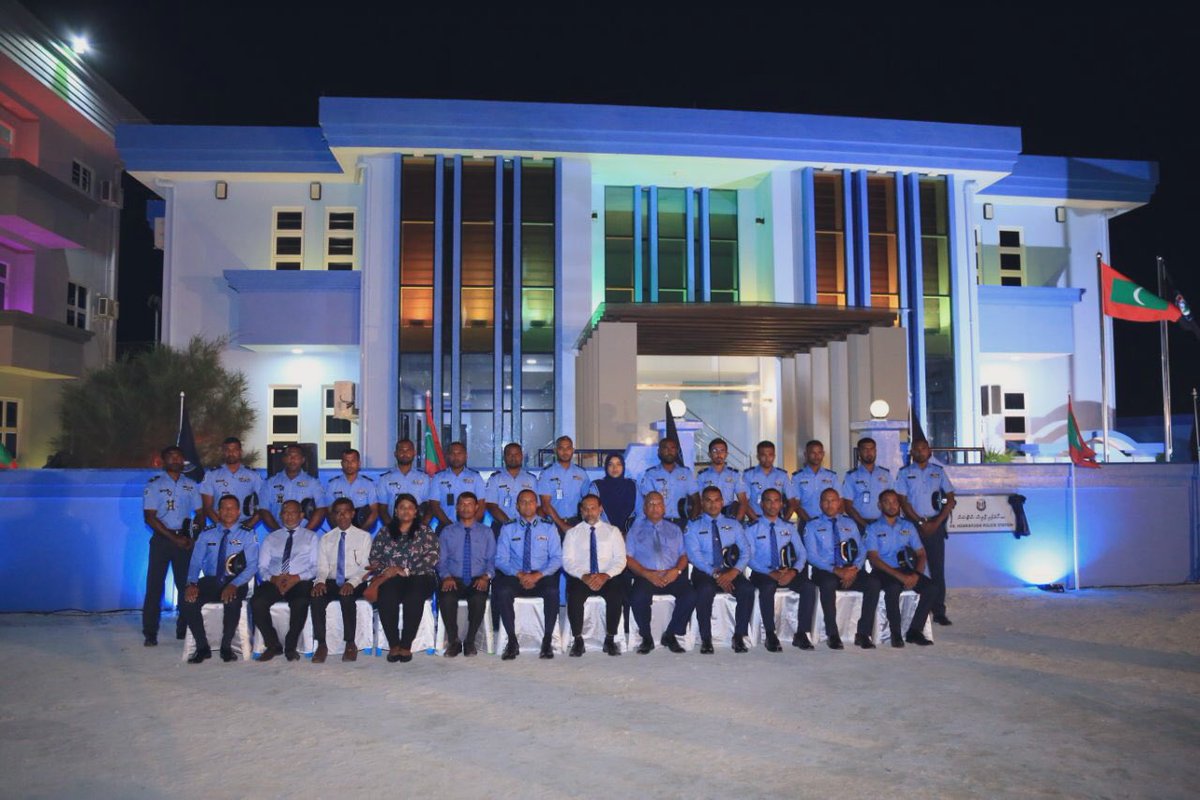 Opening of new police station building in Hoarafushi