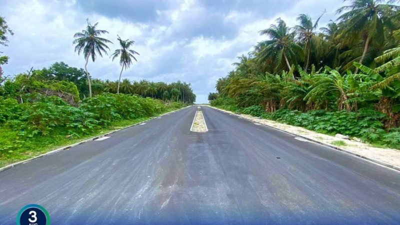 Asphalt laying works of HDh. Hanimaadhoo Road Development Project completed
