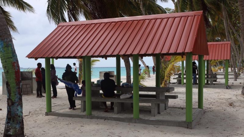Hanimaadhoo WDC developed a Barbecue area in the Island