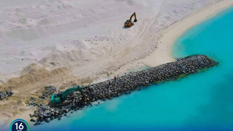 50% of Dhuvaafaru Land Reclamation and Shore Protection Project completed: MTCC