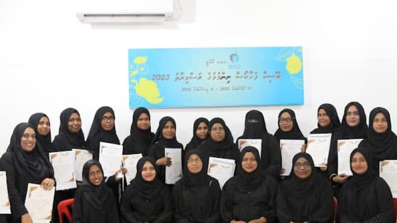 Basic Sewing Course held at HDh. Nolhivaranfaru concluded successfully