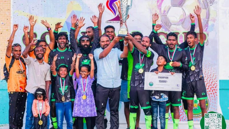 Jungle, champions of Ihavandhoo Council Cup Futsal Tournament 2023