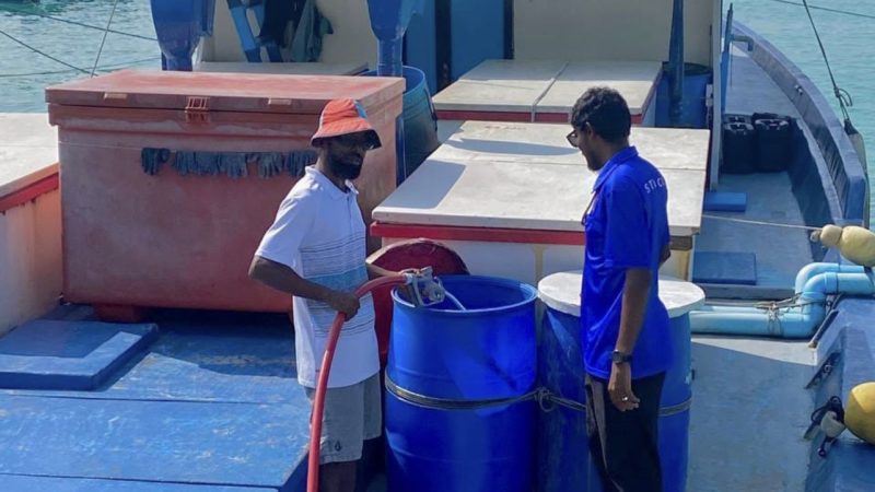 STELCO selling supply water to boats/vessels in K. Gulhi