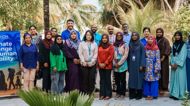 Workshop in Kulhudhuffushi under the "Climate Change and Human Mobility Project"