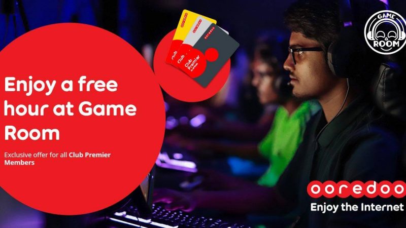 1 hour free of charge in Game Room for Ooredoo Club Premier Members