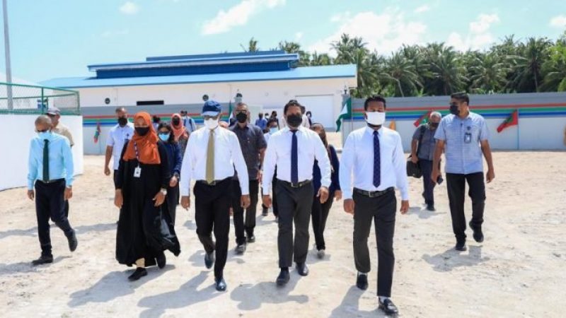 President Solih visited Sh. Foakaidhoo’s newly built Powerhouse