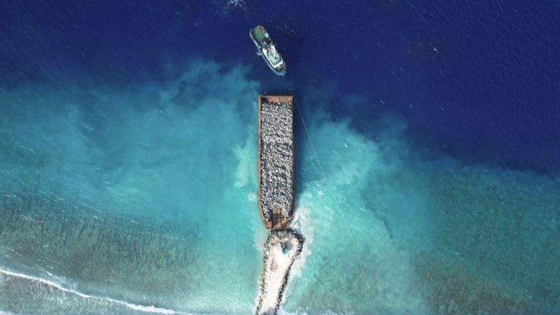 Second shipment of rock boulders required for Ha. Dhidhdhoo Harbour Extension and Jetty Construction Project delivered