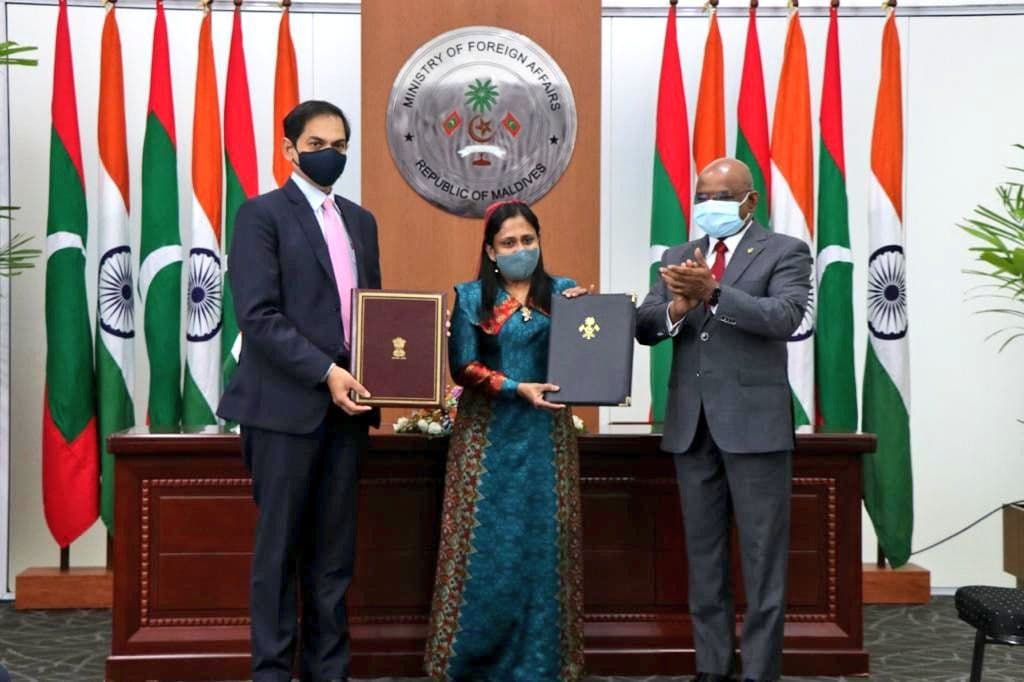 Free aid by India regarding the Greater Male' region signed between the two countries