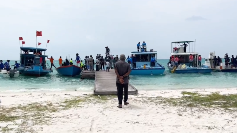 Fishing race held in Ha. Filladhoo to celebrate Eid