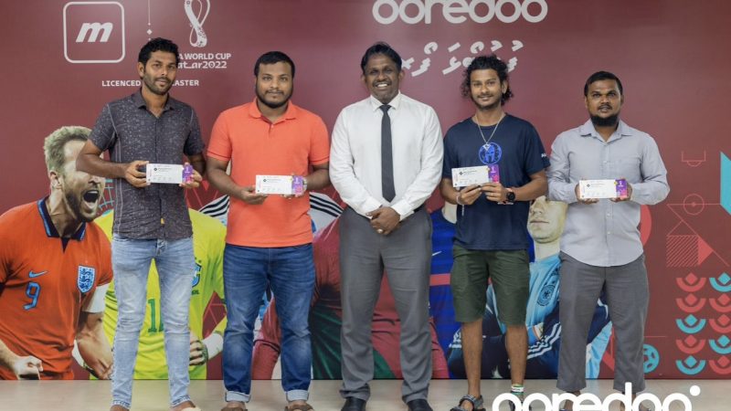 Tickets to watch FIFA World Cup Semi Final match handed over to Ooredoo Football Foari campaign winners