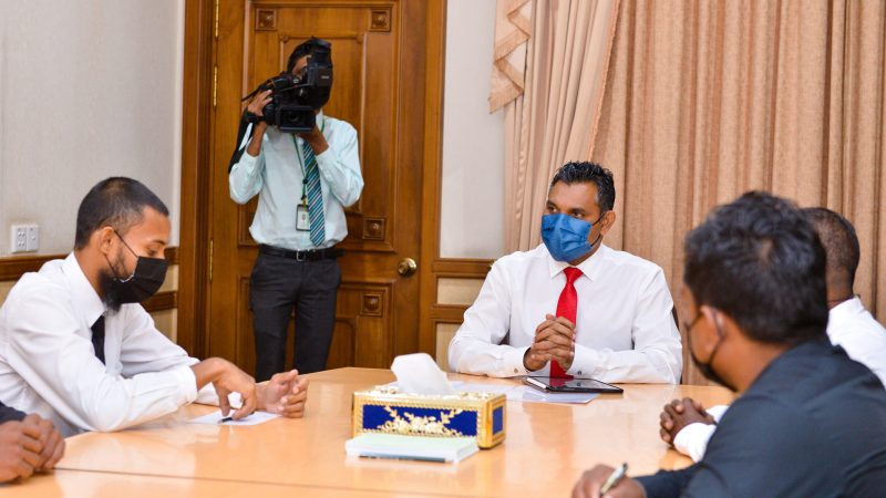 Sh. Noomaraa Council held a meeting with Vice President Faisal Naseem