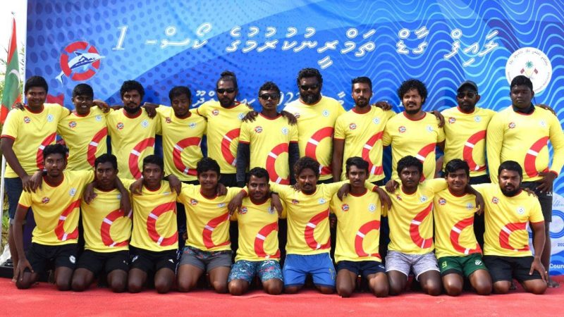 A Life guards training course commenced in Ha. Dhidhdhoo