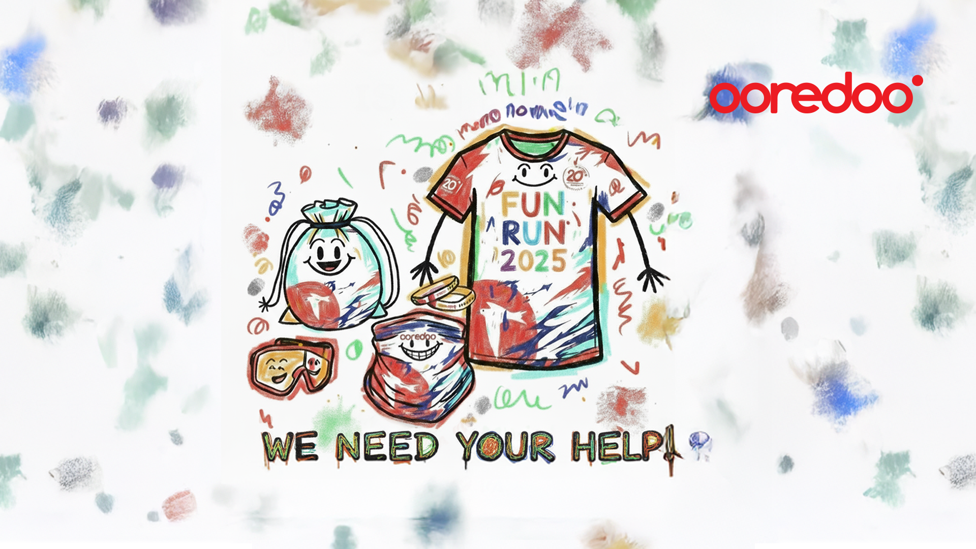 Ooredoo Launches Children's Art Contest for Fun Run 2025