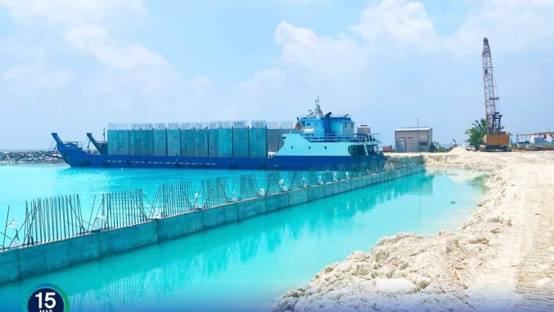 72% of ADh. Hangnaameedhoo Harbour development completed: MTCC