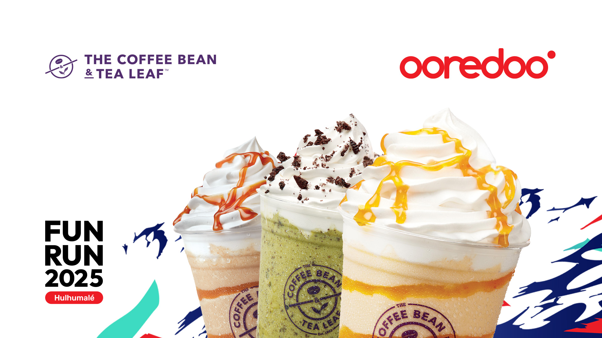 Register for Ooredoo Fun Run 2025 for the chance to win a delicious prize from The Coffee Bean & Tea Leaf