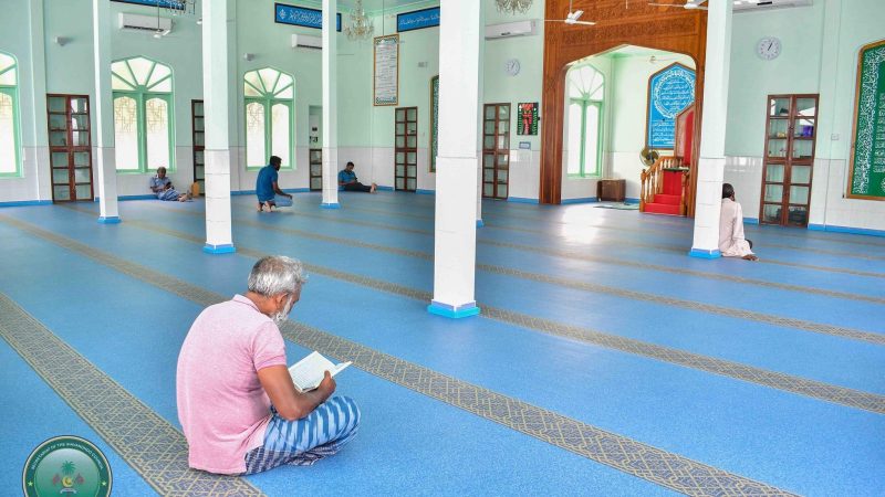 Novilon Flooring installed in 4 Mosques in Ha. Ihavandhoo