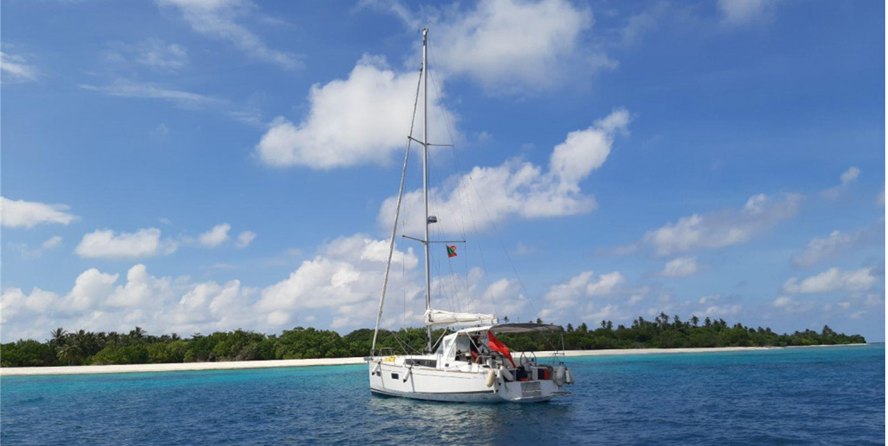 After a long wait, a yacht had been ported at Ha.Uligam