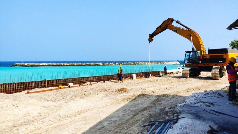N. Miladhoo Harbour Development project progressing at a quick pace