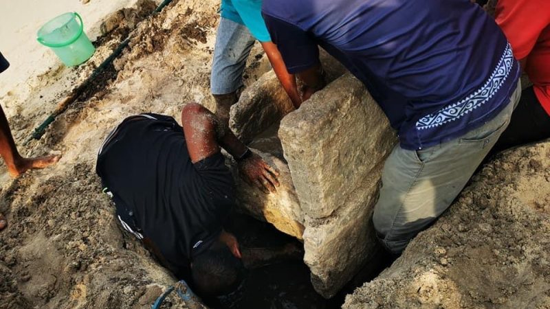 Recently resurfaced Historic Well in Utheemu moved to BMC