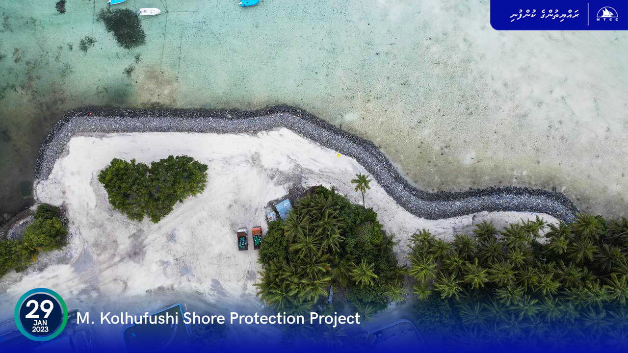 M. Kolhufushi Shore protection project completed