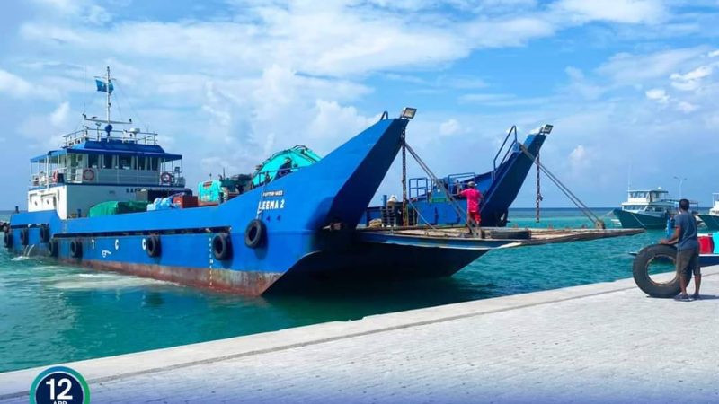 MTCC Mobilized project site for R. Alifushi Land Reclamation and Airport Development project