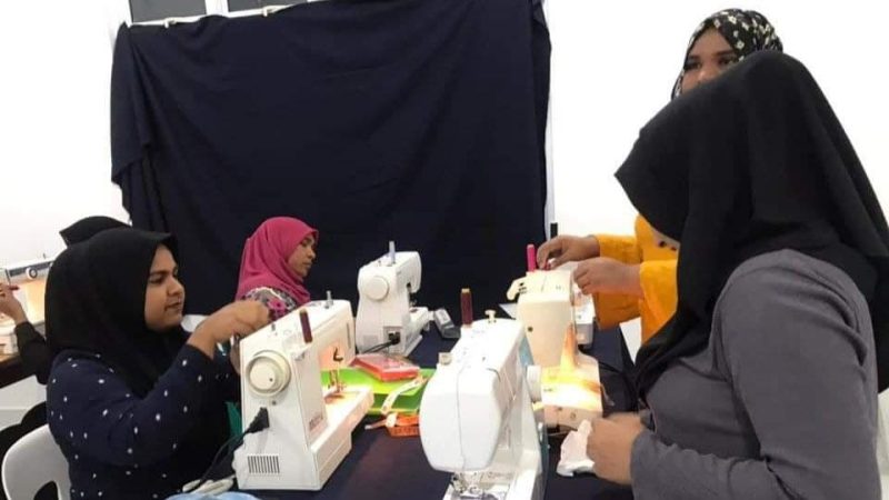 Sewing course organized by WDC started in Filladhoo