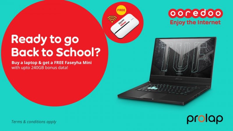 Ooredoo Maldives launched  "back-to-school" promotion in collaboration with ProLap