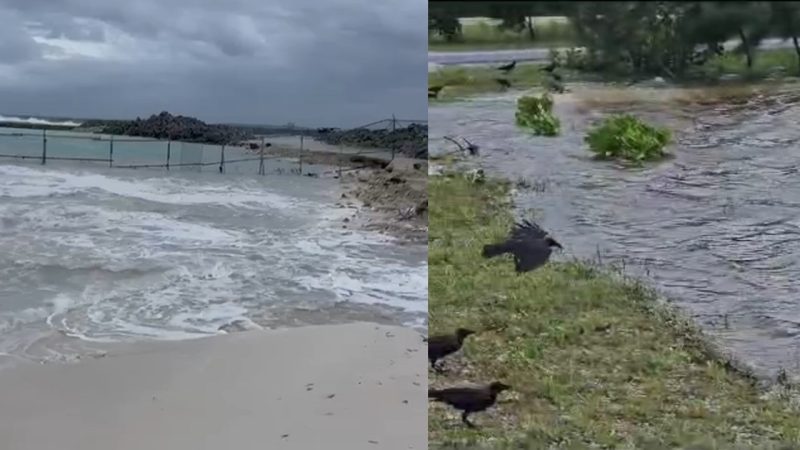Kulhudhuffushi City Airport damaged by high tide