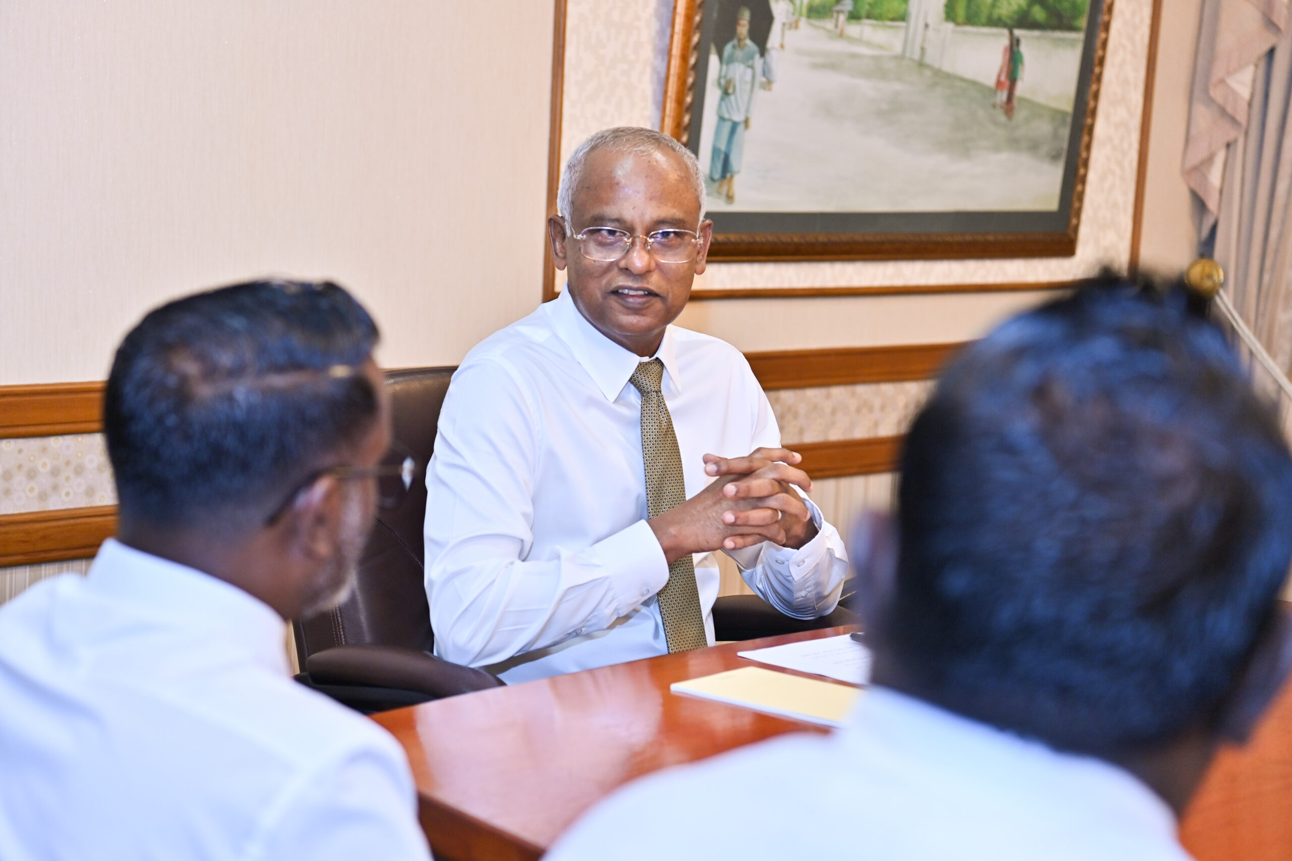 President Solih met with Sh. Bilehfahi Council and WDC