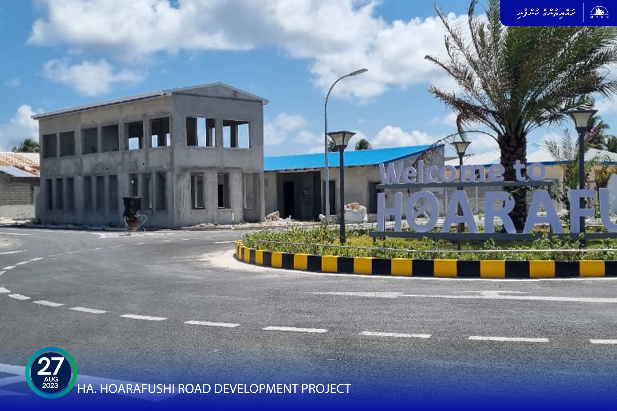 91% of Ha. Hoarafushi Road Development Project completed