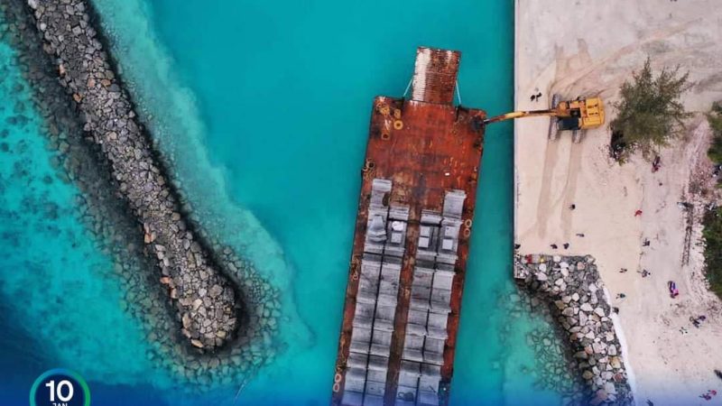 75% of R. Rasmaadhoo Harbour Development Project completed: MTCC