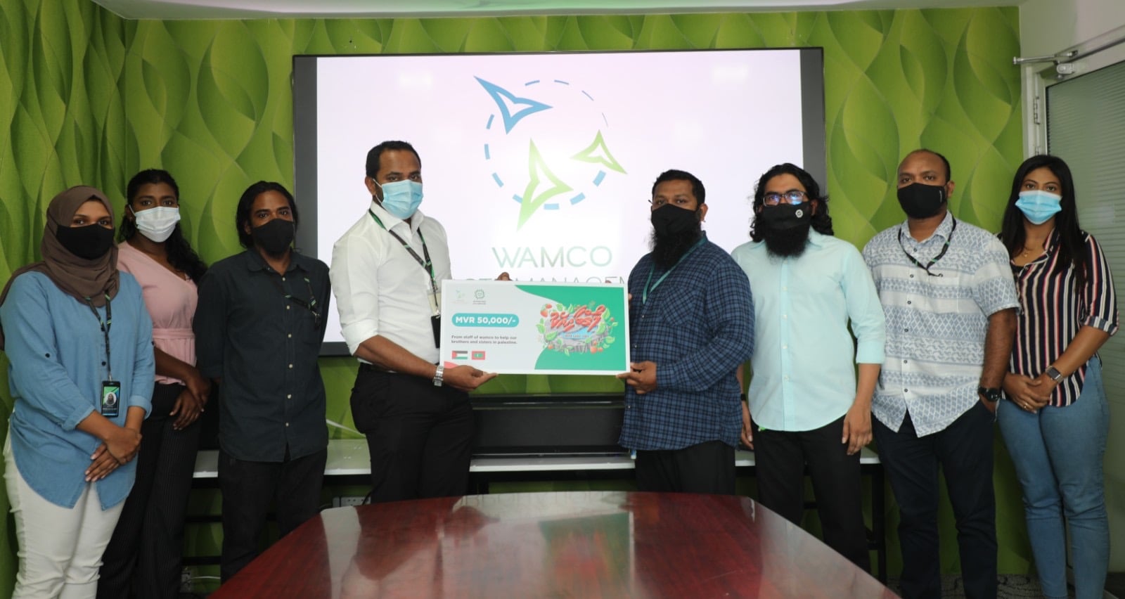 WAMCO Staffs donated money to Palestine