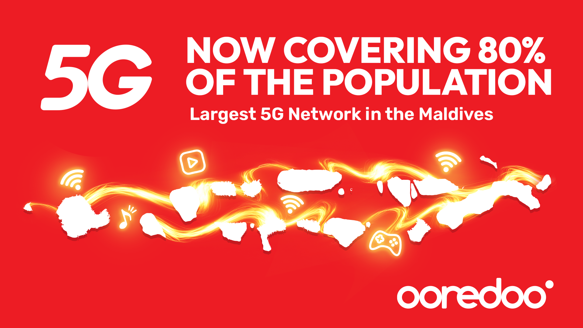 Ooredoo 5G is now available to 80 percent of the Maldives!