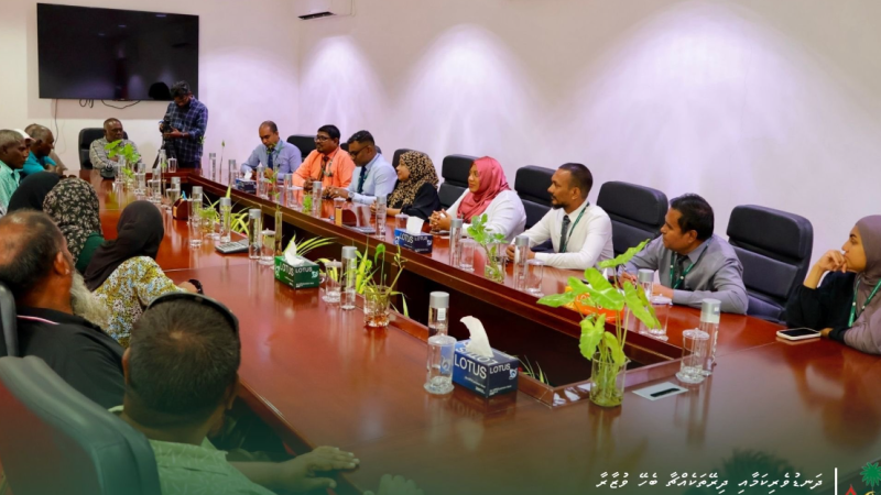 Minister of Agriculture and Animals Welfare held a meeting with farmers of HDh. Hanimaadhoo