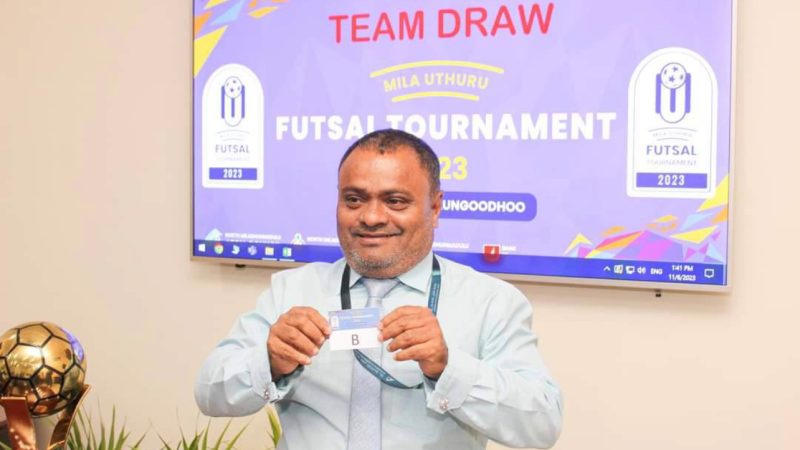 Draw ceremony held for the Mila Uthuru Futsal Tournament 2023