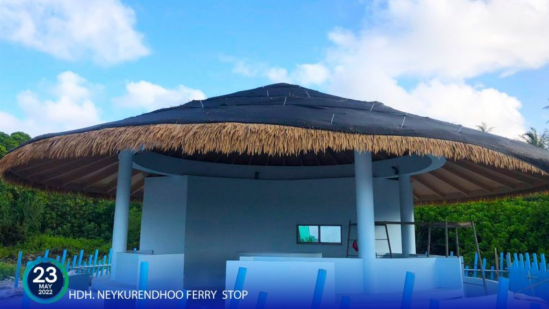 HDh. Neykurendhoo Ferry Hut construction completed
