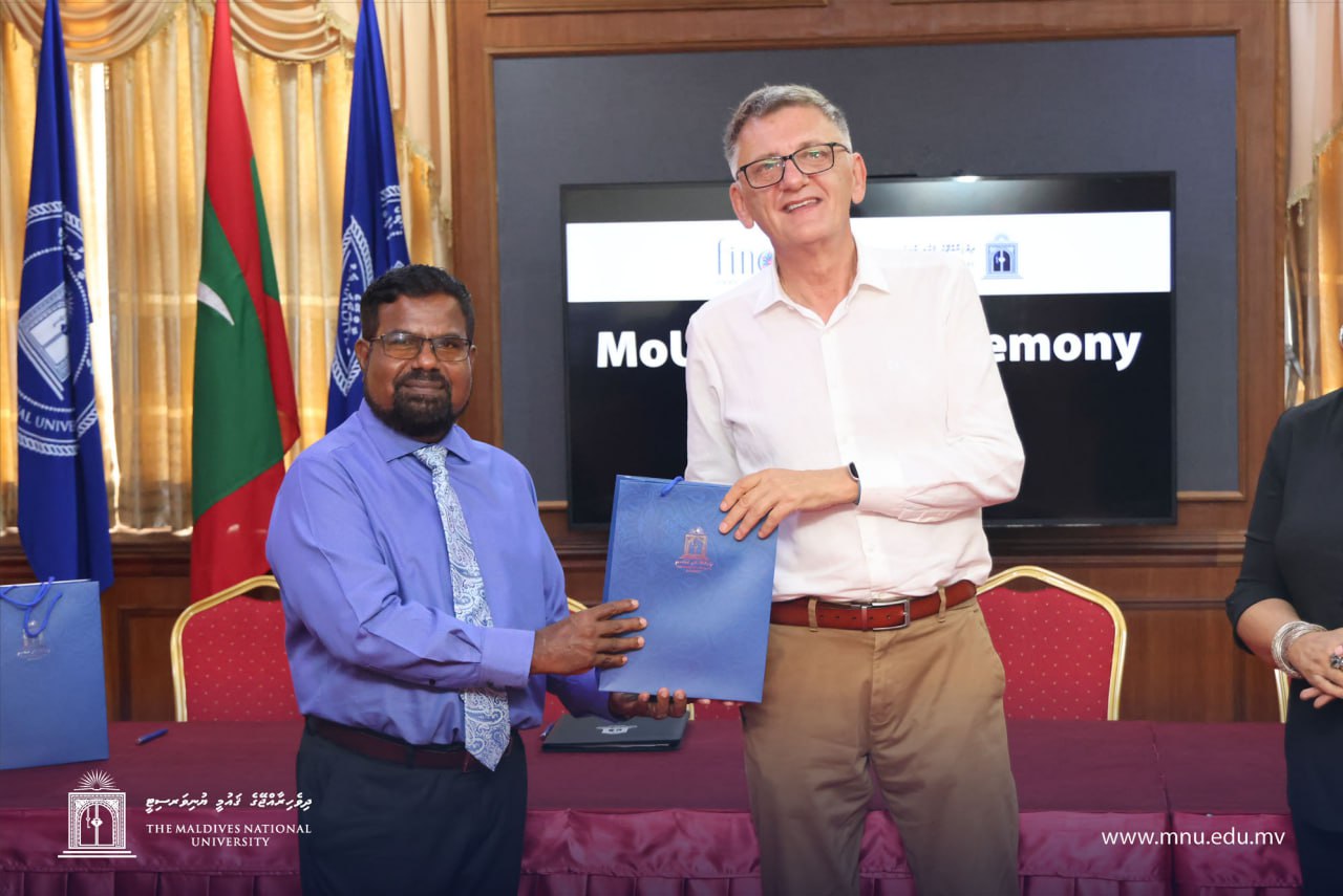 MoU signed between MNU-FHTS and Finolhu Seaside Maldives